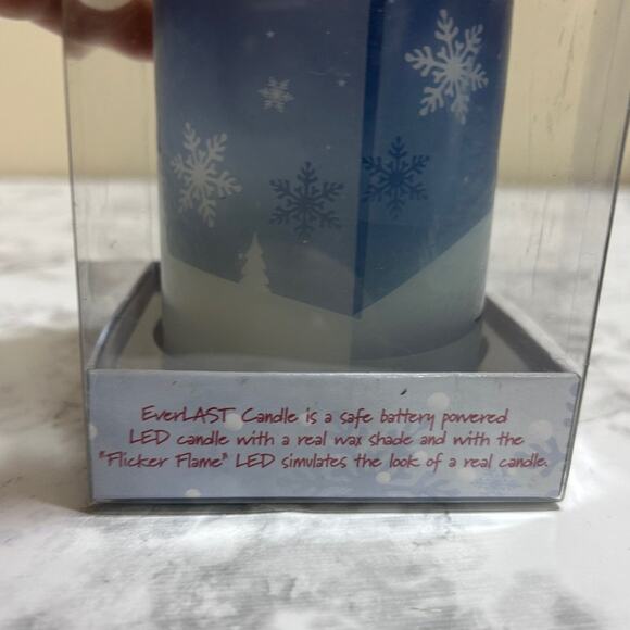 EverLAST Candle Holiday Winter Battery Operated Flickering Led Candle DecoGLOW - Picture 8 of 10